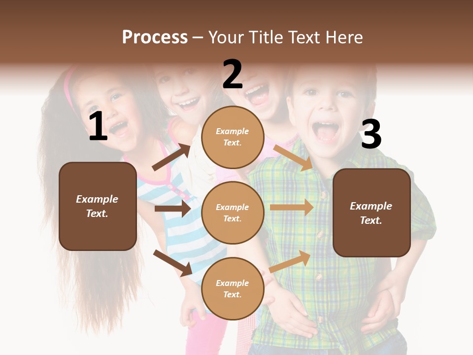 Friendship Beautiful Childhood PowerPoint Template