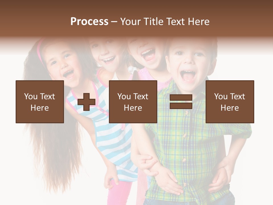 Friendship Beautiful Childhood PowerPoint Template