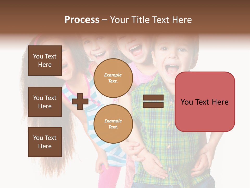 Friendship Beautiful Childhood PowerPoint Template