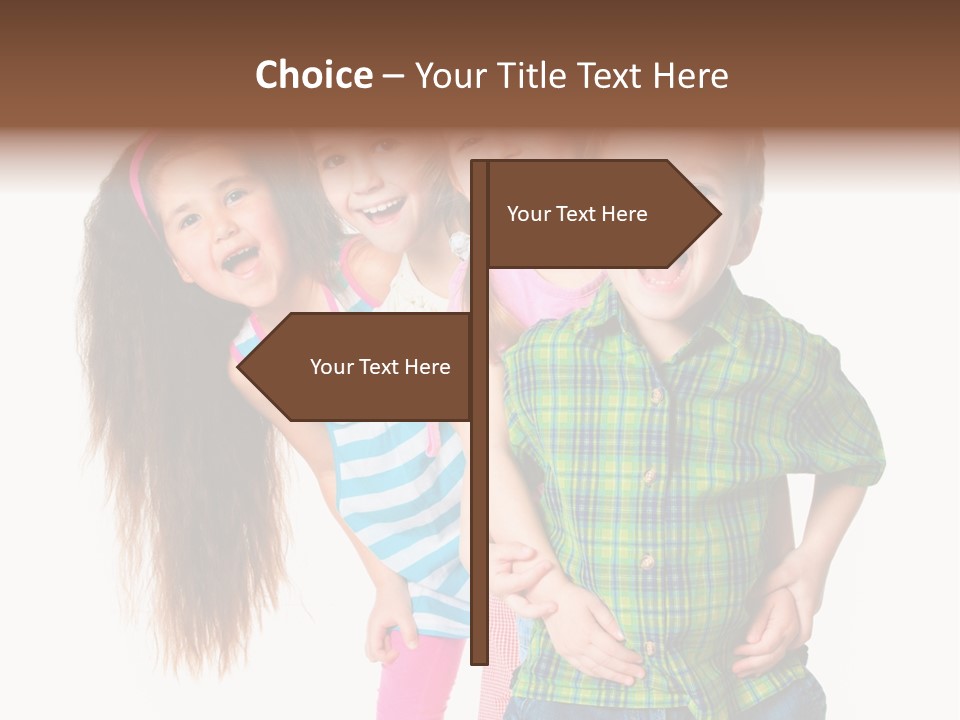 Friendship Beautiful Childhood PowerPoint Template