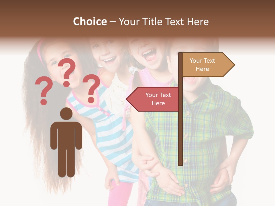 Friendship Beautiful Childhood PowerPoint Template