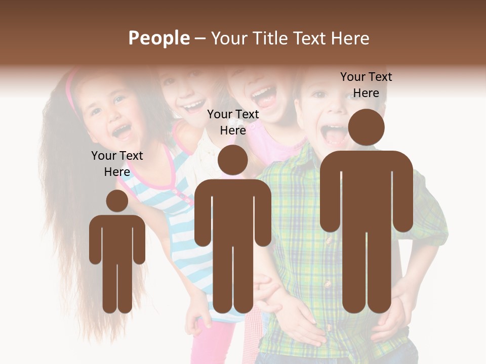 Friendship Beautiful Childhood PowerPoint Template