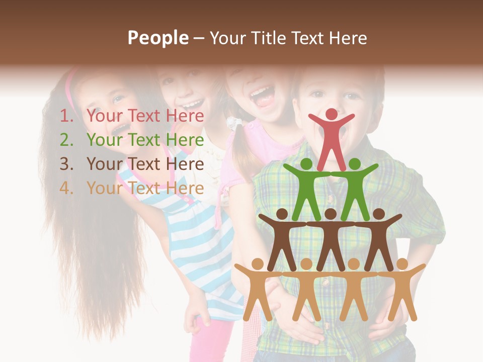 Friendship Beautiful Childhood PowerPoint Template