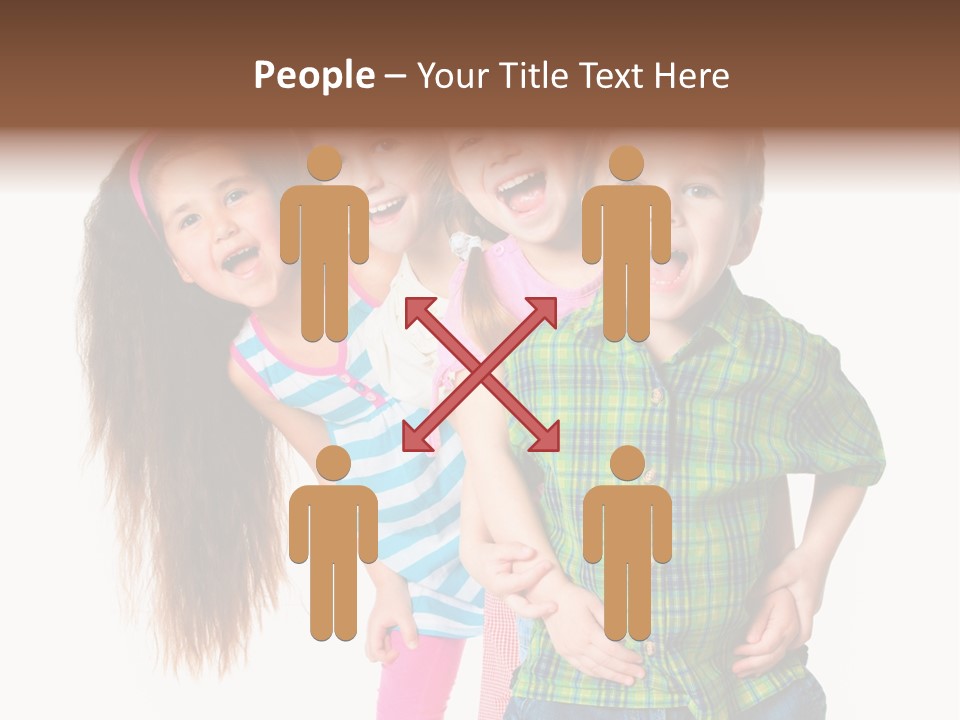 Friendship Beautiful Childhood PowerPoint Template