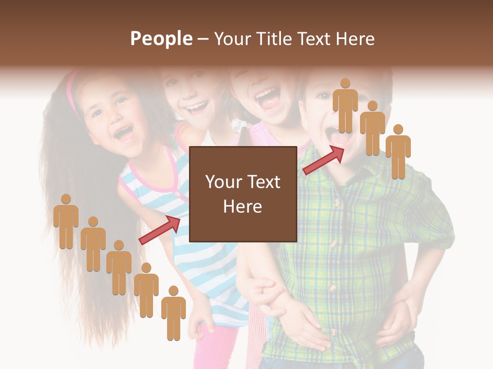Friendship Beautiful Childhood PowerPoint Template