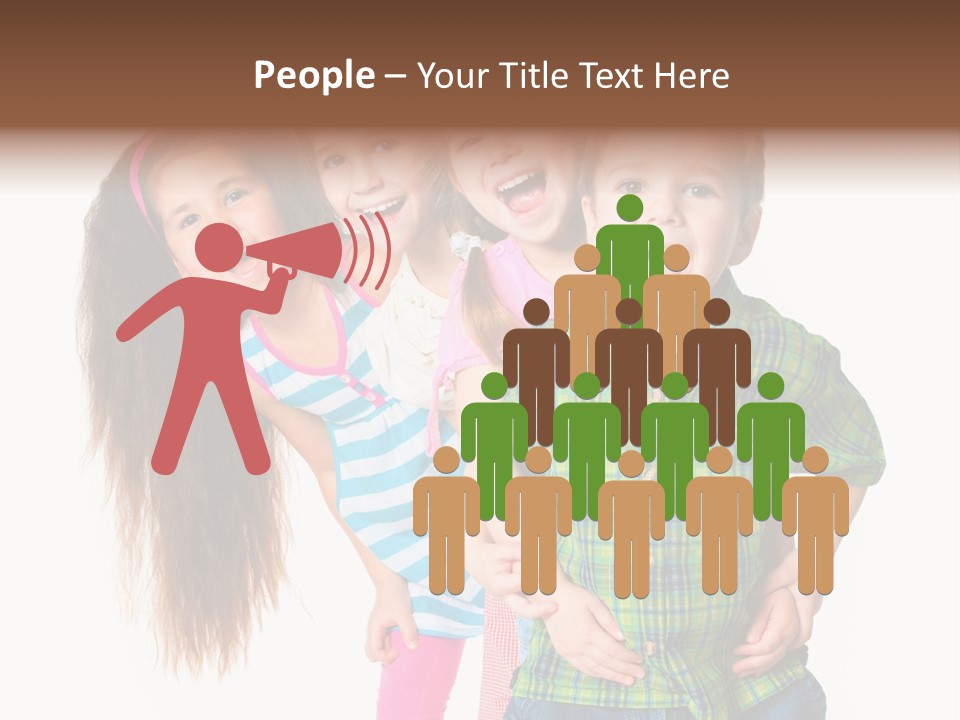 Friendship Beautiful Childhood PowerPoint Template