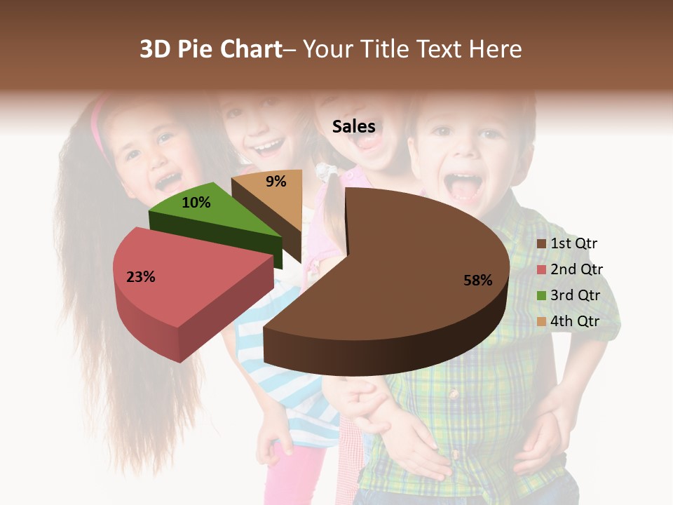 Friendship Beautiful Childhood PowerPoint Template