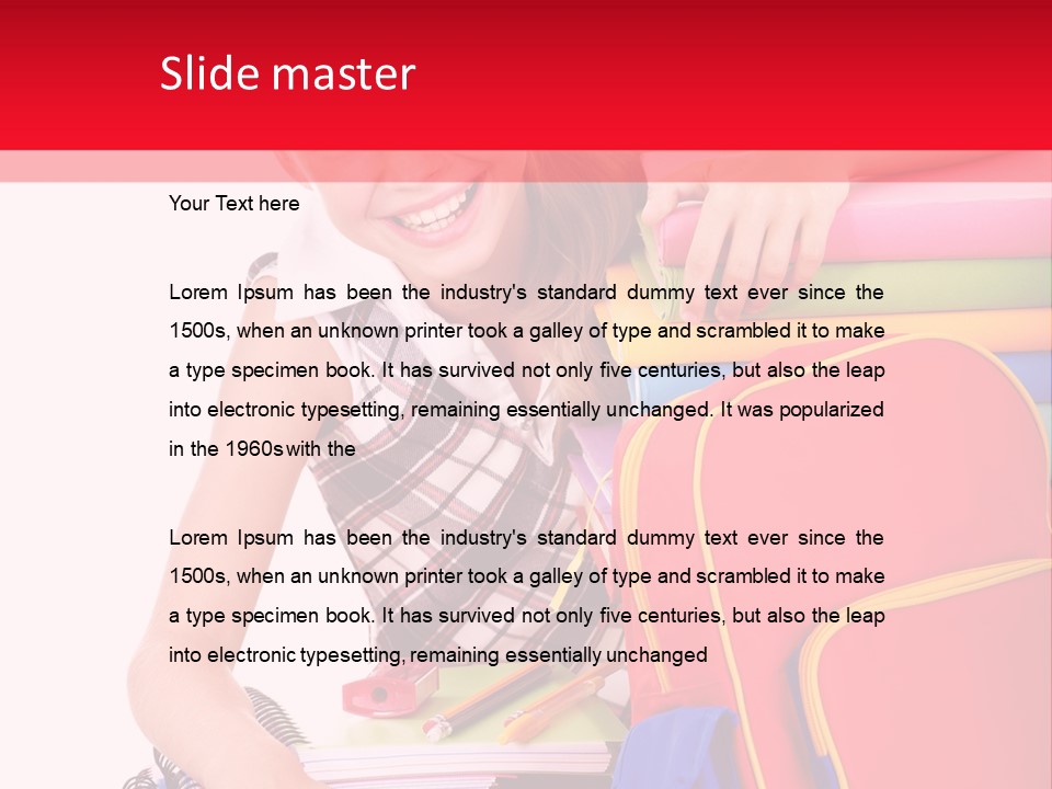 Back To School Holding Learning PowerPoint Template