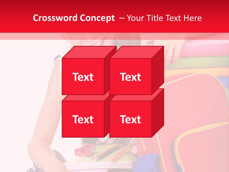 Back To School Holding Learning PowerPoint Template