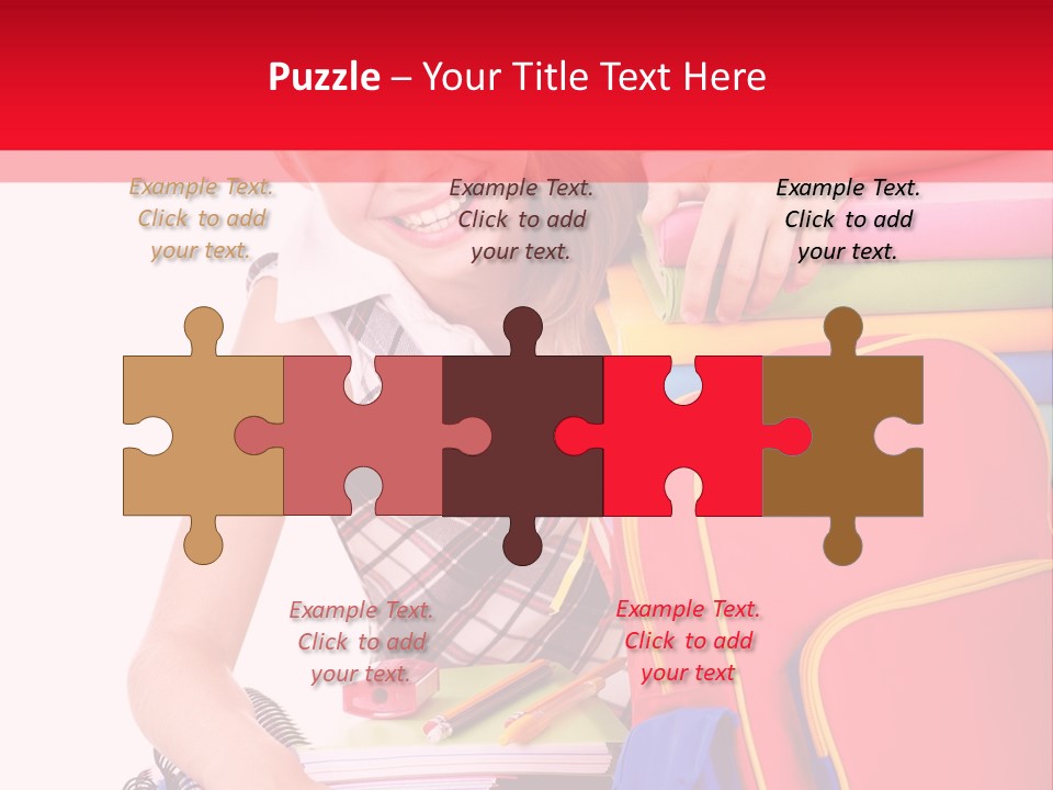 Back To School Holding Learning PowerPoint Template