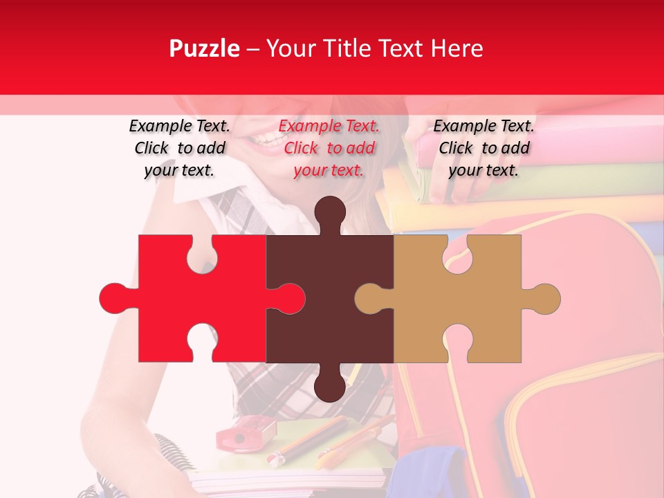 Back To School Holding Learning PowerPoint Template