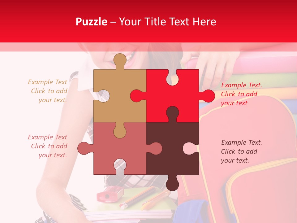 Back To School Holding Learning PowerPoint Template