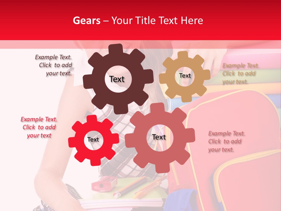 Back To School Holding Learning PowerPoint Template