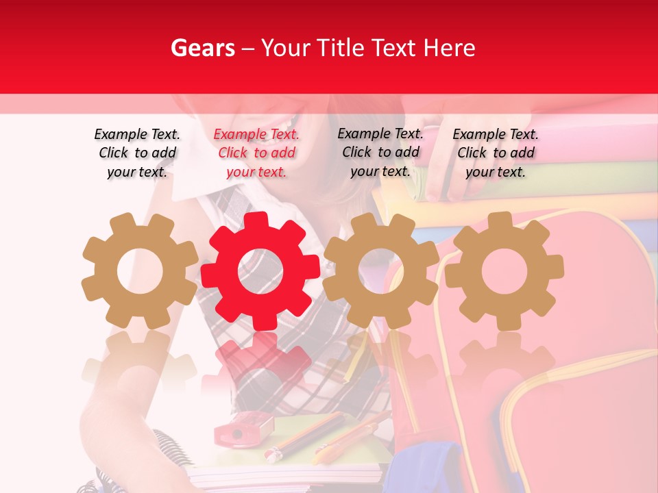 Back To School Holding Learning PowerPoint Template