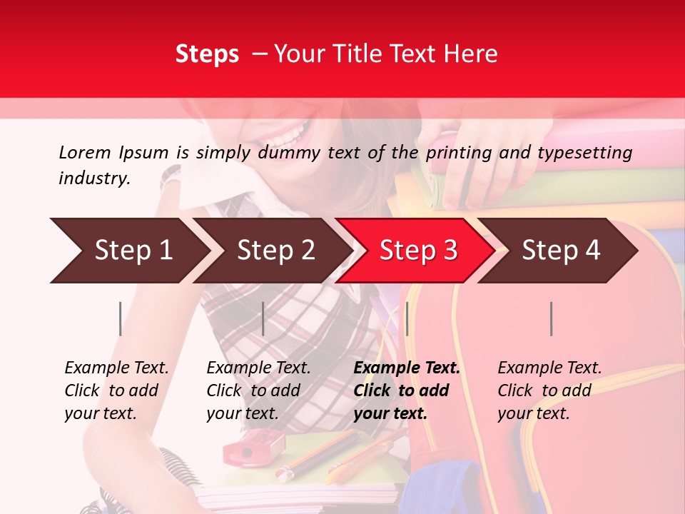 Back To School Holding Learning PowerPoint Template