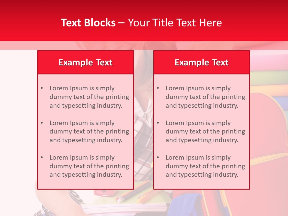 Back To School Holding Learning PowerPoint Template