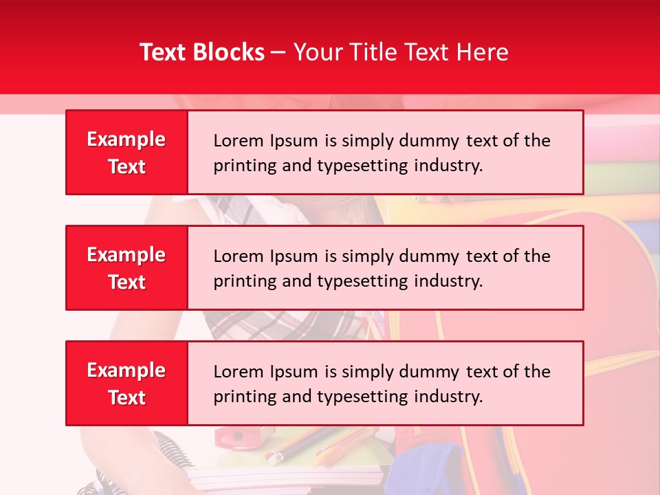 Back To School Holding Learning PowerPoint Template