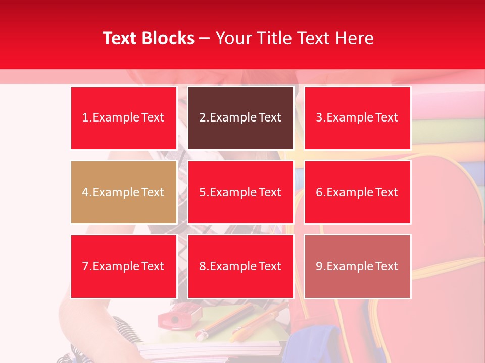 Back To School Holding Learning PowerPoint Template