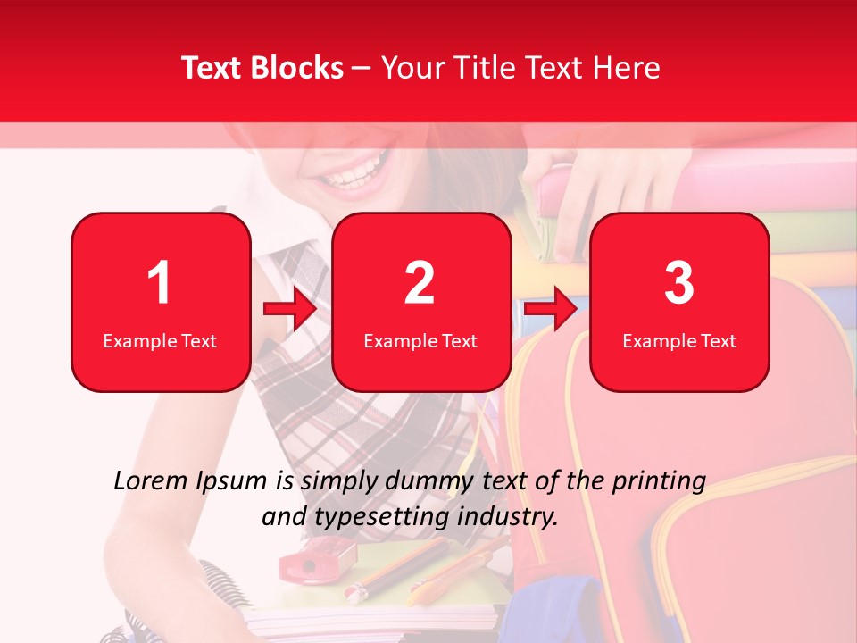 Back To School Holding Learning PowerPoint Template