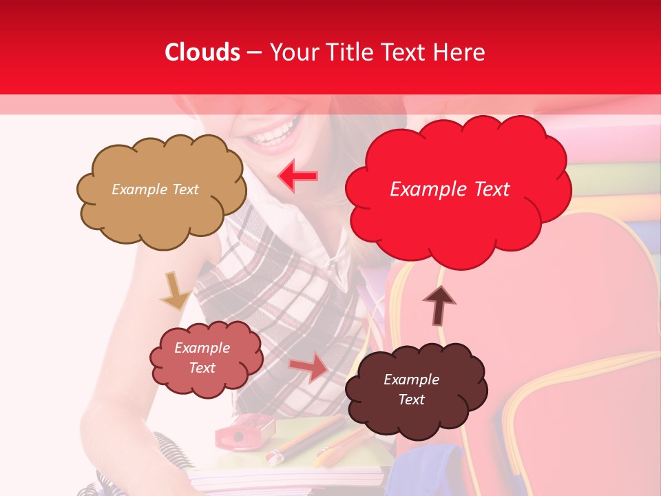 Back To School Holding Learning PowerPoint Template