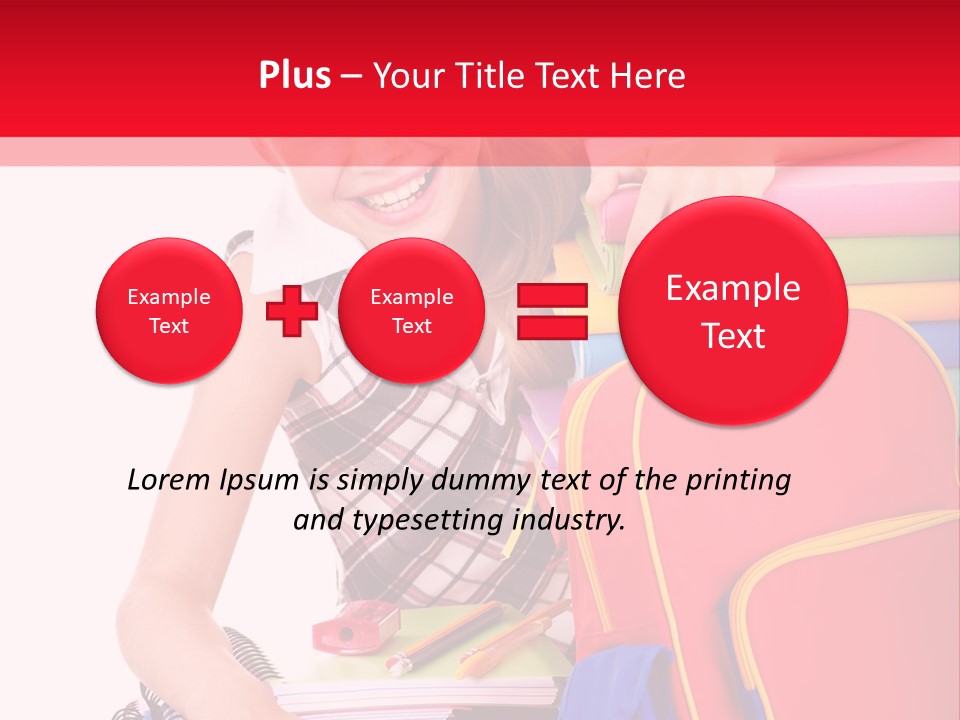 Back To School Holding Learning PowerPoint Template