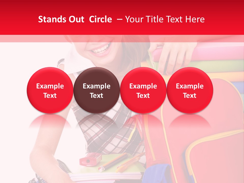 Back To School Holding Learning PowerPoint Template