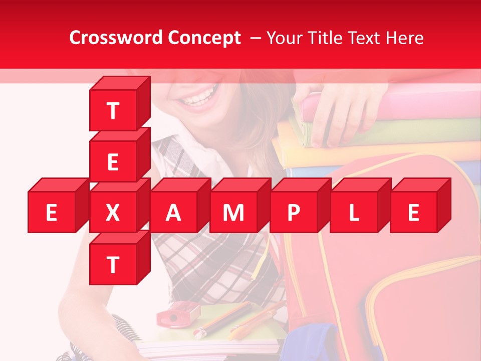 Back To School Holding Learning PowerPoint Template