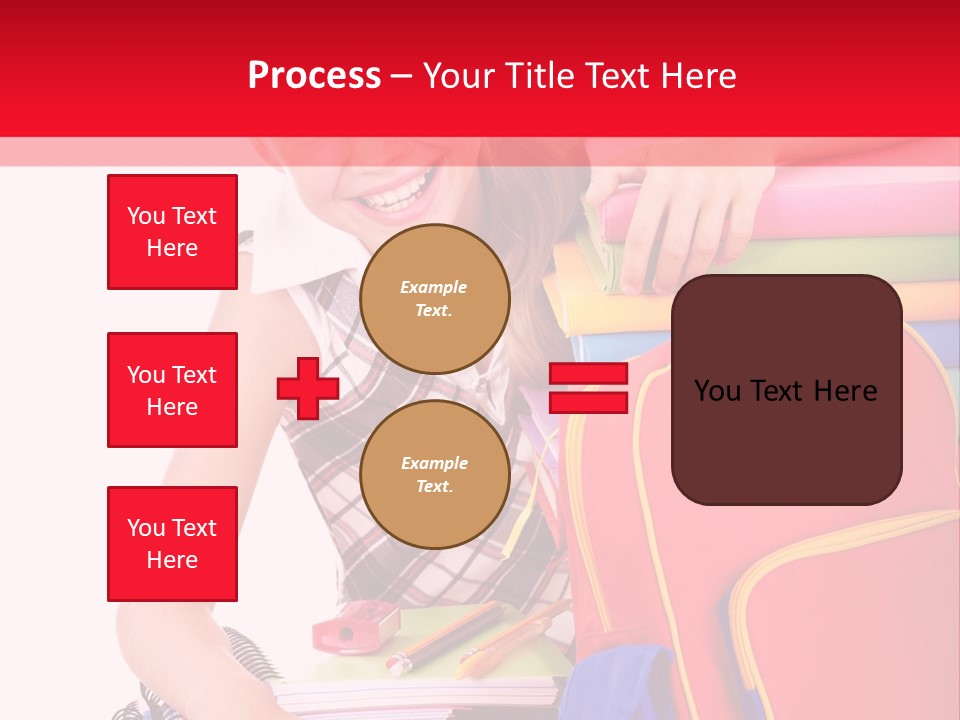 Back To School Holding Learning PowerPoint Template