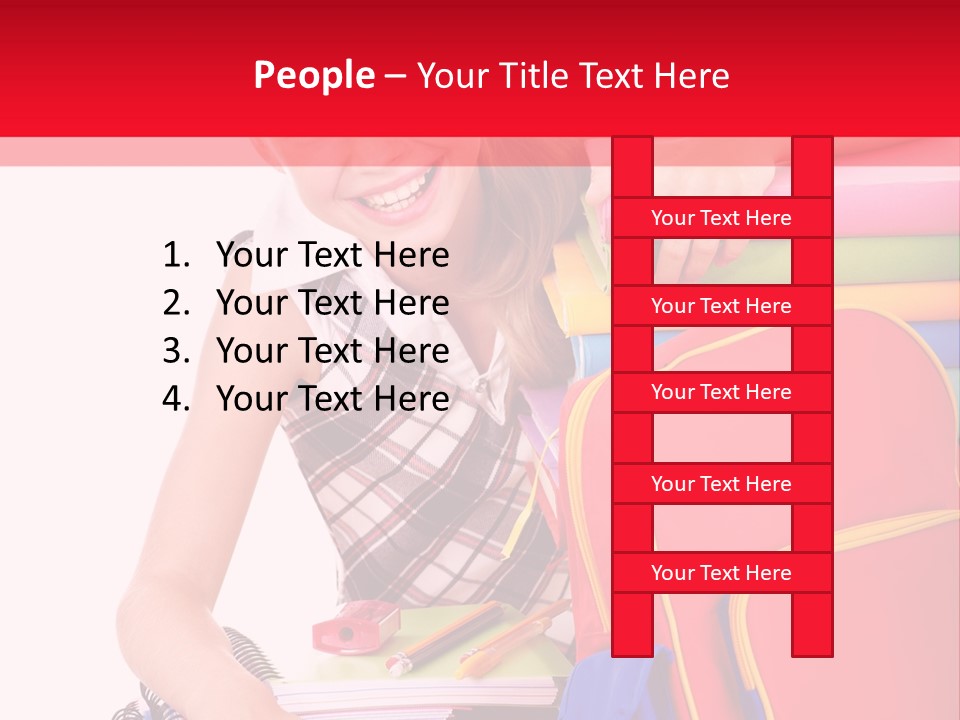 Back To School Holding Learning PowerPoint Template