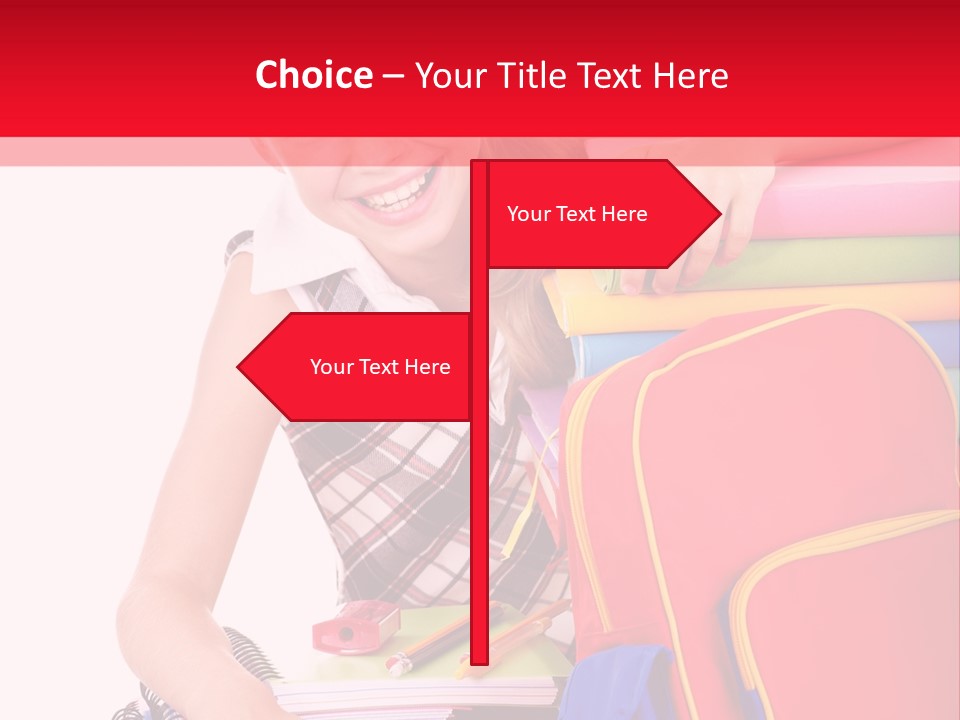 Back To School Holding Learning PowerPoint Template