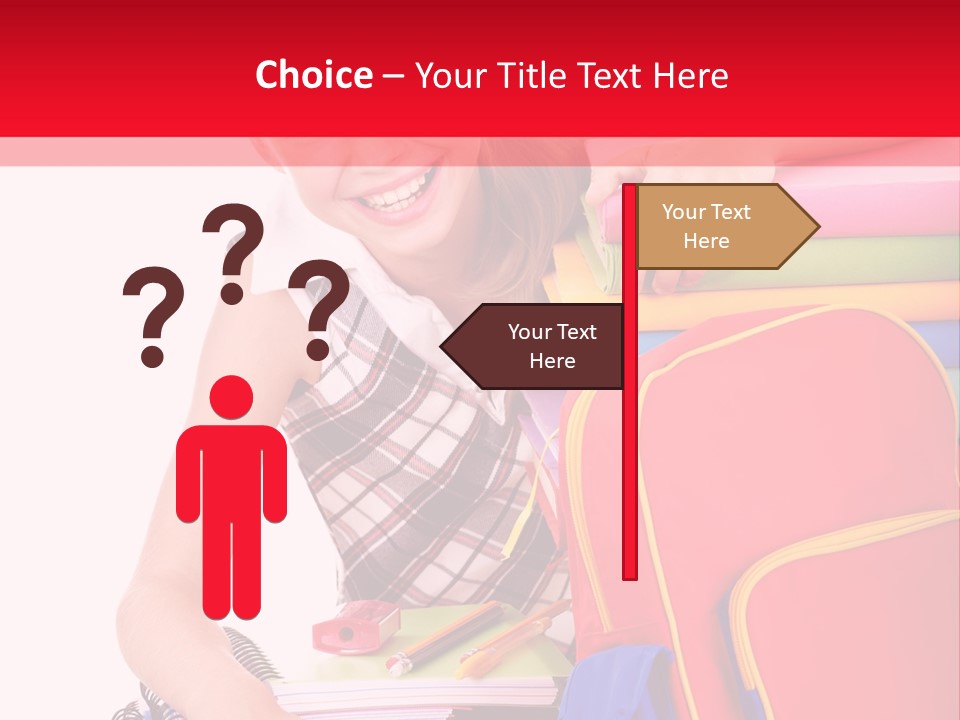 Back To School Holding Learning PowerPoint Template