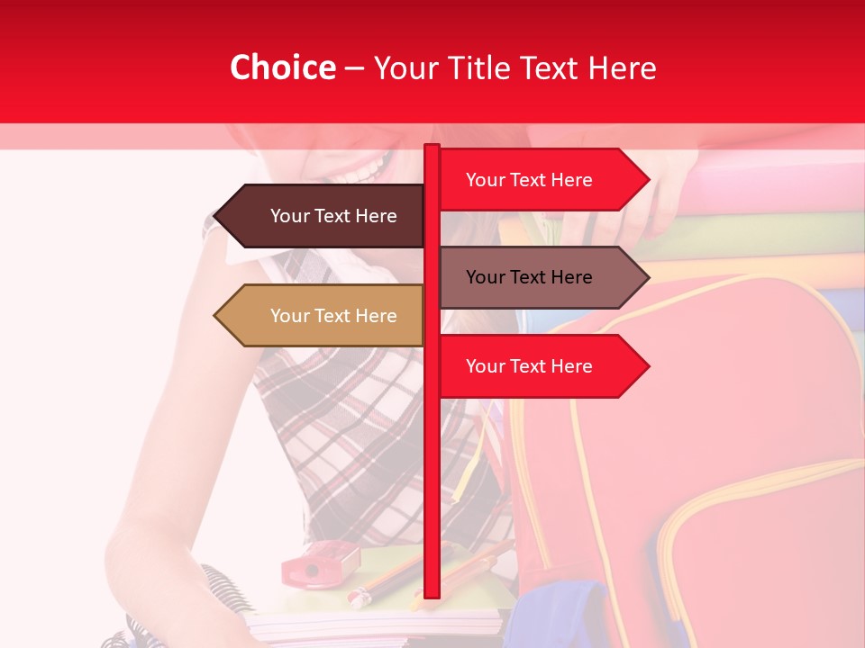 Back To School Holding Learning PowerPoint Template