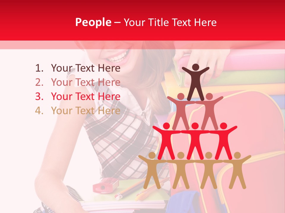 Back To School Holding Learning PowerPoint Template