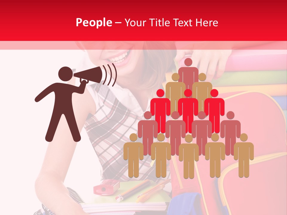 Back To School Holding Learning PowerPoint Template