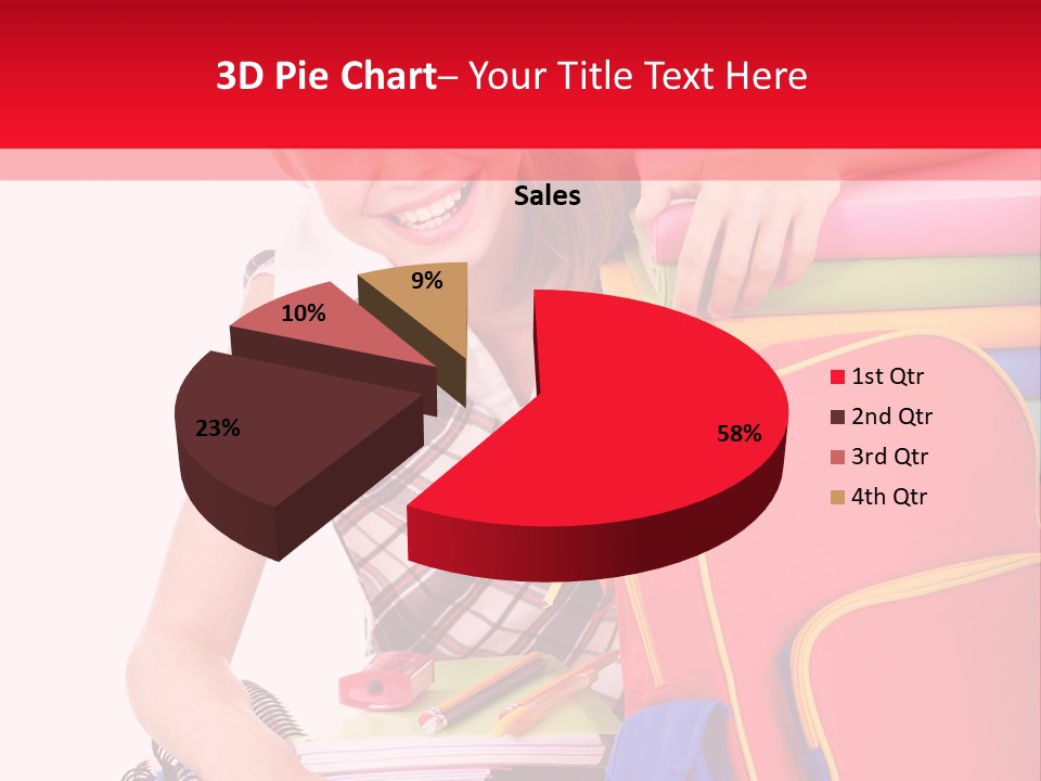 Back To School Holding Learning PowerPoint Template