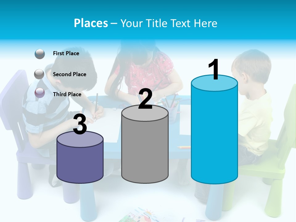 Preschool Boys Pen PowerPoint Template