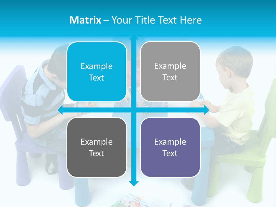 Preschool Boys Pen PowerPoint Template