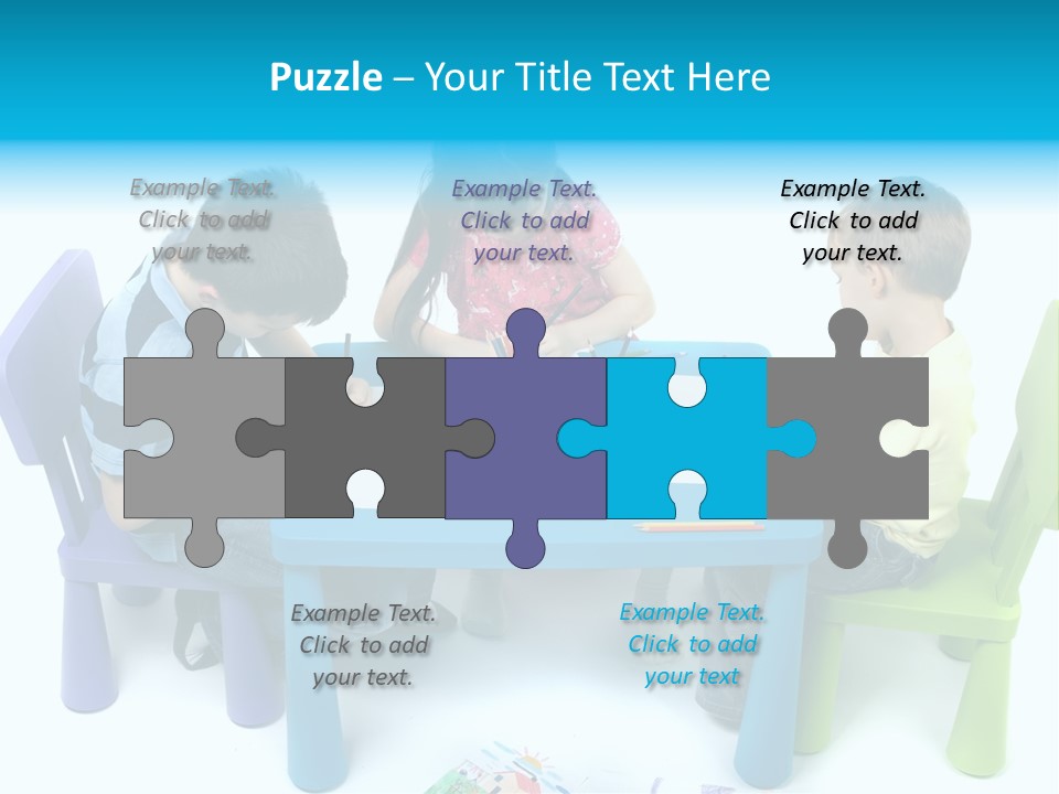 Preschool Boys Pen PowerPoint Template