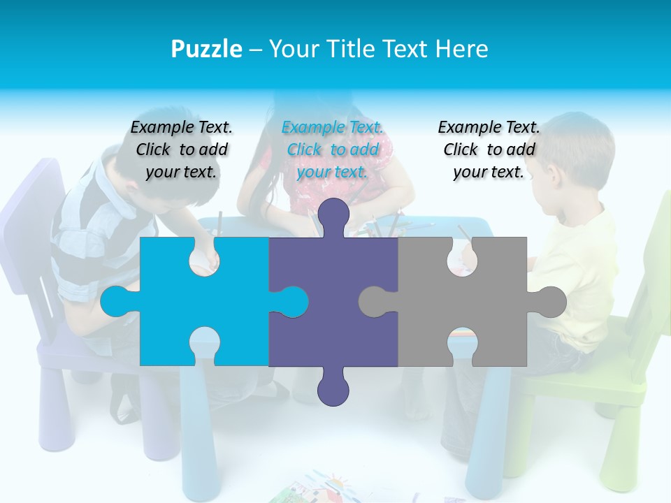 Preschool Boys Pen PowerPoint Template