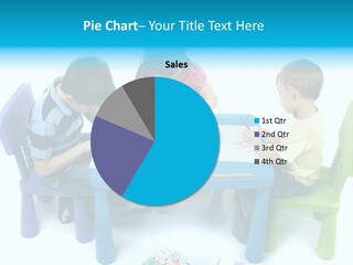 Preschool Boys Pen PowerPoint Template