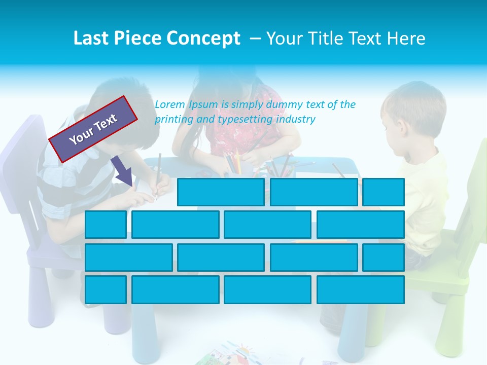 Preschool Boys Pen PowerPoint Template