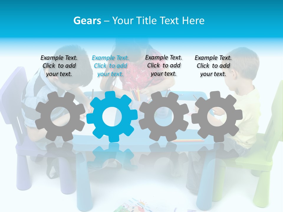 Preschool Boys Pen PowerPoint Template