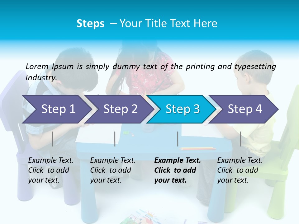 Preschool Boys Pen PowerPoint Template