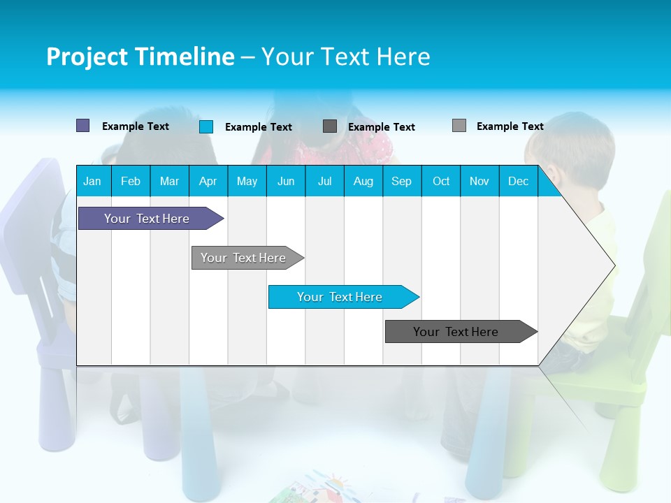 Preschool Boys Pen PowerPoint Template