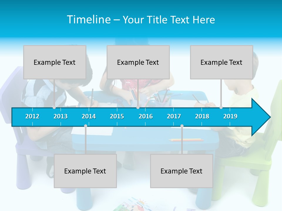 Preschool Boys Pen PowerPoint Template