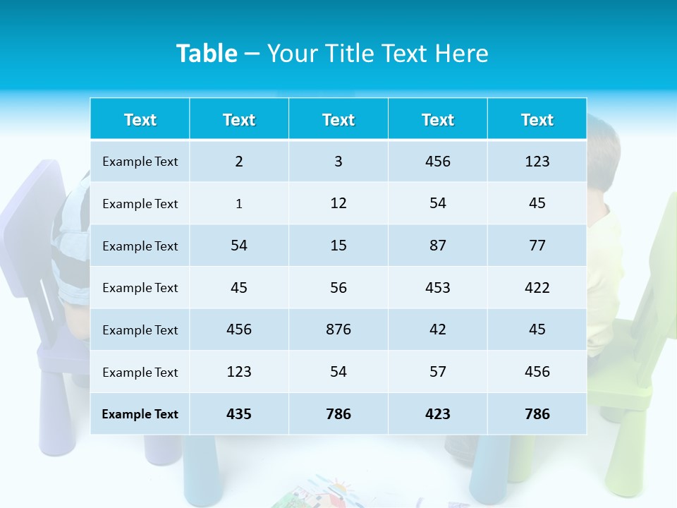 Preschool Boys Pen PowerPoint Template