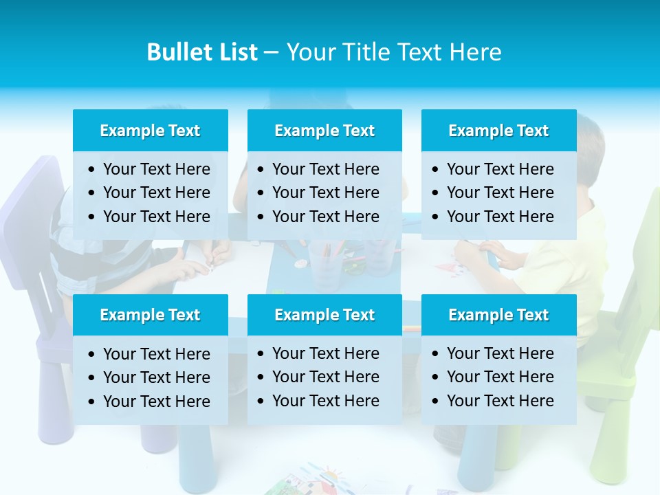 Preschool Boys Pen PowerPoint Template