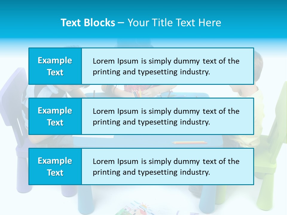 Preschool Boys Pen PowerPoint Template