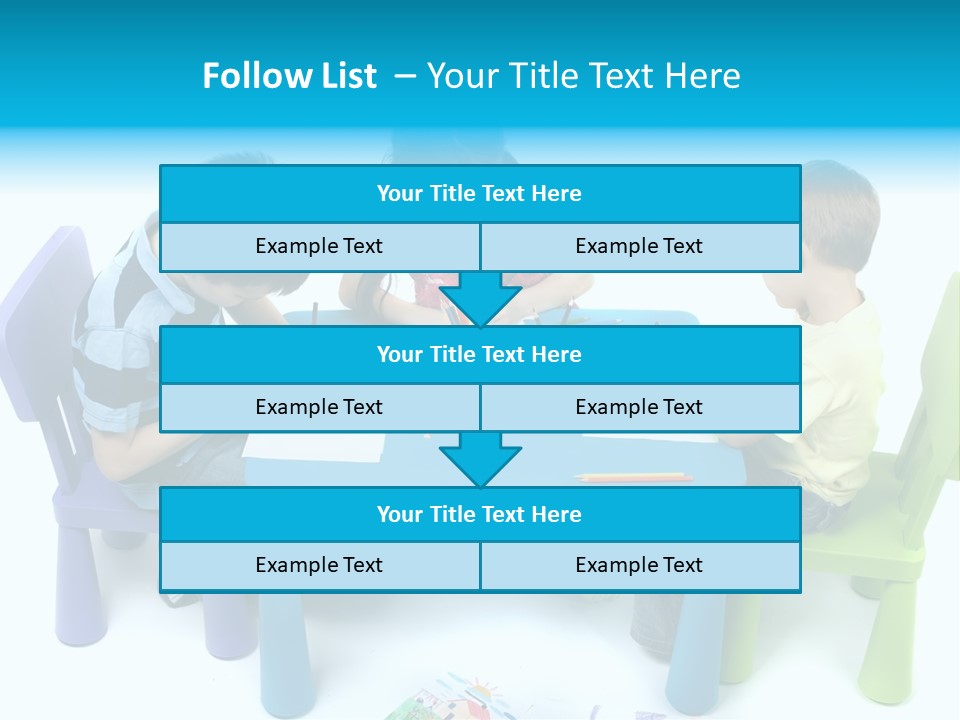 Preschool Boys Pen PowerPoint Template