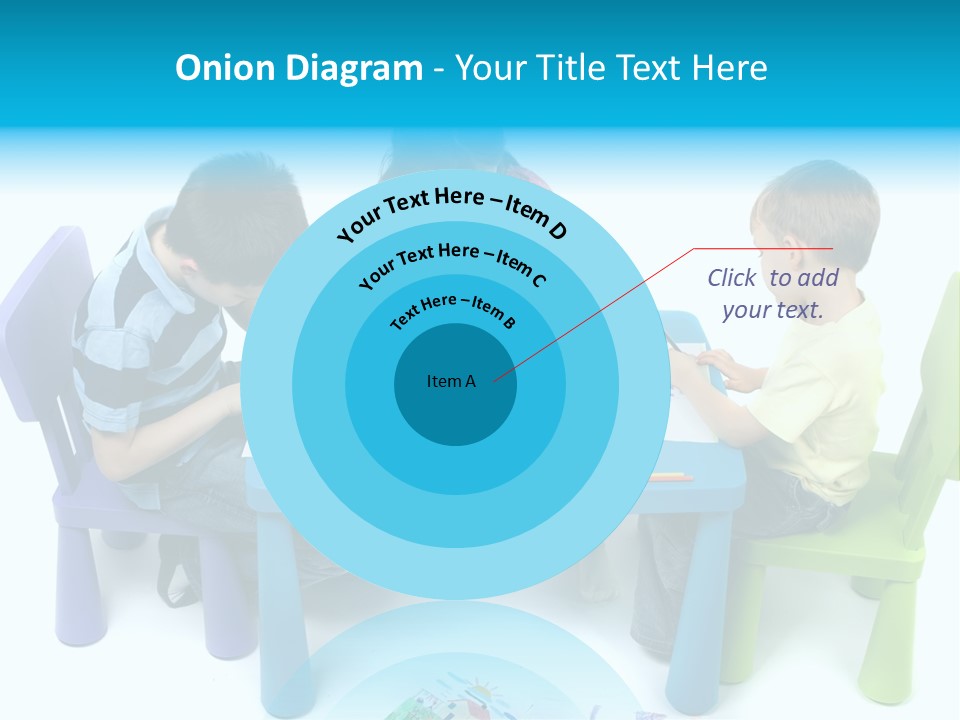 Preschool Boys Pen PowerPoint Template